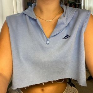 CROPPED ADIDAS HOODIE TANK